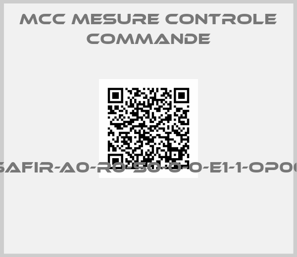 MCC MESURE CONTROLE COMMANDE-SAFIR-A0-R0-S0-0-0-E1-1-OP00 