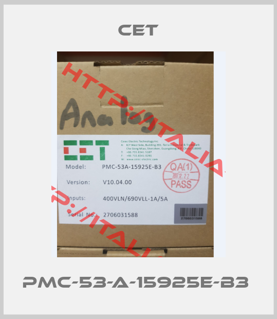 CET-PMC-53-A-15925E-B3 