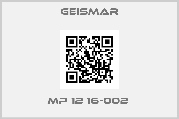 Geismar-MP 12 16-002 