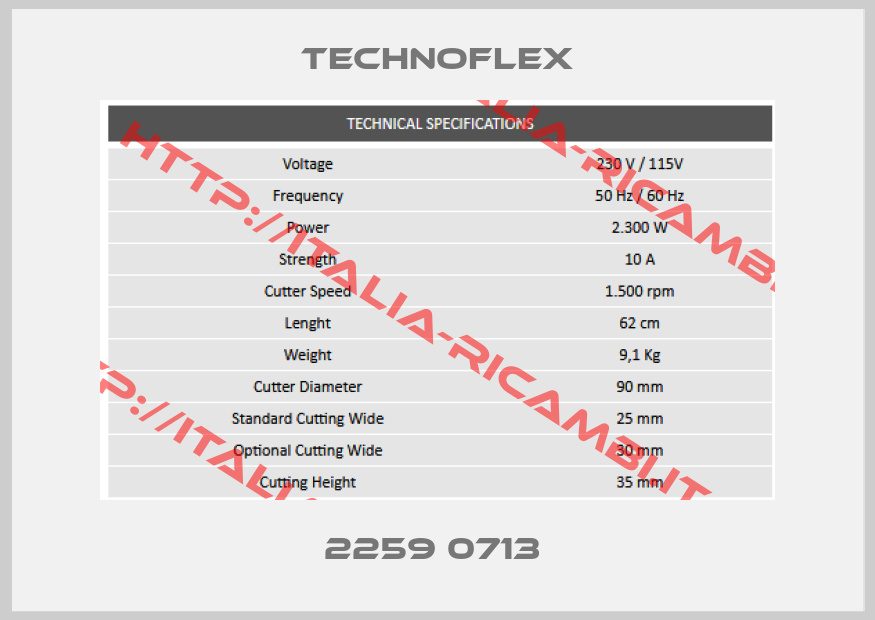 Technoflex-2259 0713 