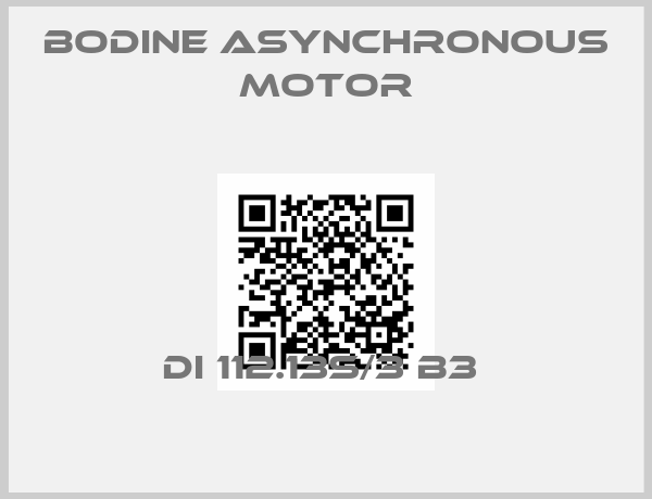 BODINE Asynchronous motor-DI 112.13S/3 B3 