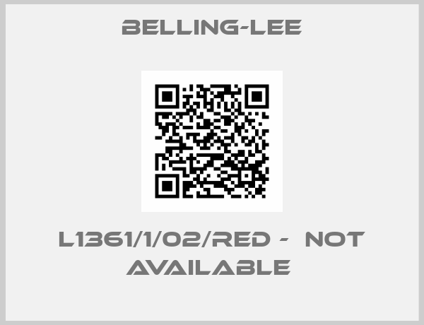 Belling-lee-L1361/1/02/Red -  not available 