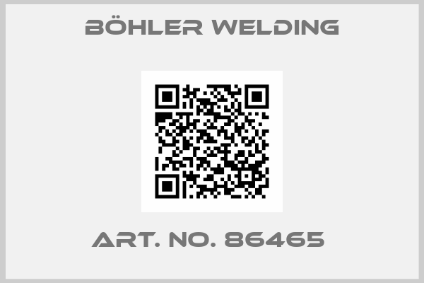 Böhler Welding-Art. No. 86465 