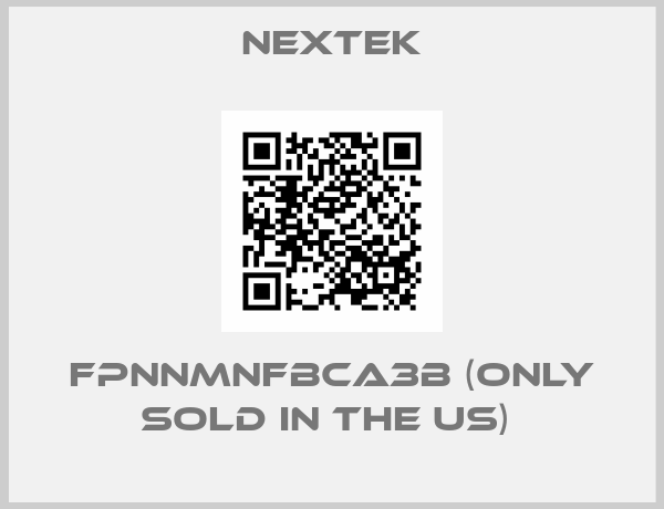 nextek-FPNNMNFBCA3B (ONLY SOLD IN THE US) 