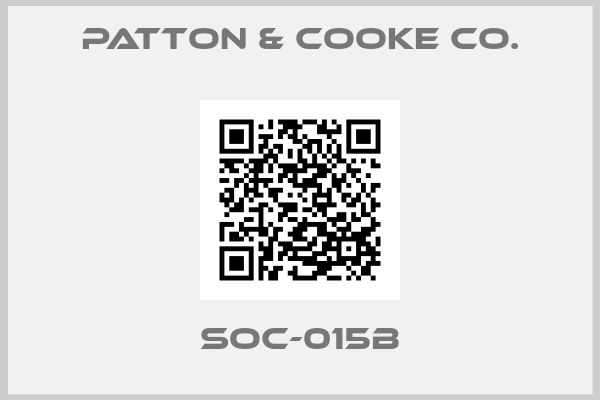 Patton & Cooke Co.-SOC-015B