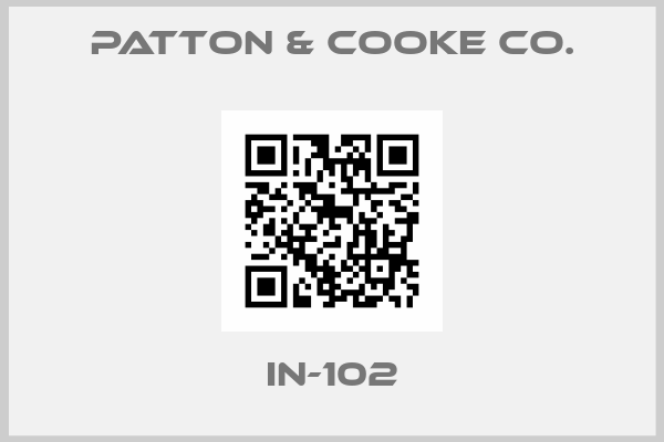Patton & Cooke Co.-IN-102