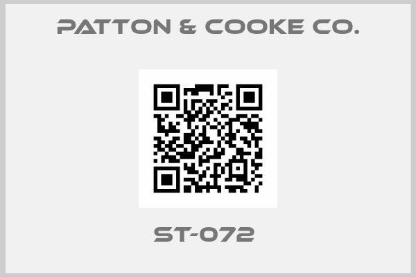 Patton & Cooke Co.-ST-072 