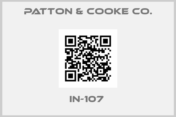 Patton & Cooke Co.-IN-107 