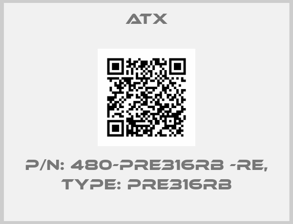 ATX-P/N: 480-PRE316RB -RE, Type: PRE316RB