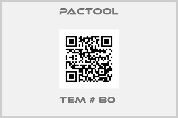 PACTOOL-TEM # 80 