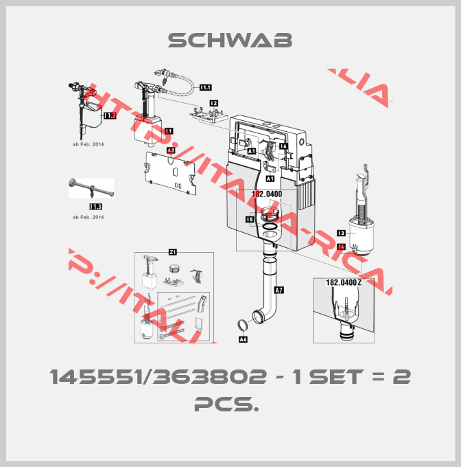 Schwab-145551/363802 - 1 set = 2 pcs. 