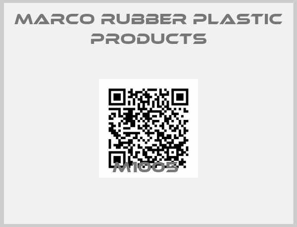 Marco Rubber Plastic Products-M1005 