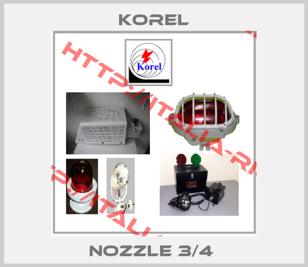 Korel-Nozzle 3/4 