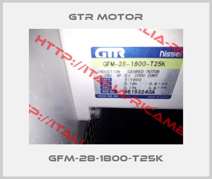 GTR MOTOR-GFM-28-1800-T25K