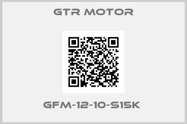 GTR MOTOR-GFM-12-10-S15K 