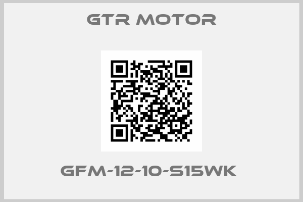 GTR MOTOR-GFM-12-10-S15WK 
