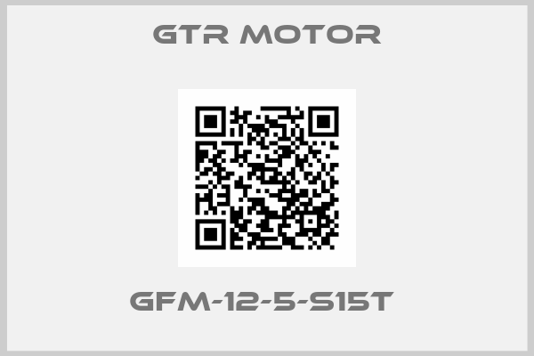 GTR MOTOR-GFM-12-5-S15T 