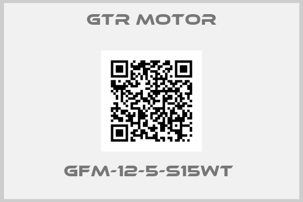 GTR MOTOR-GFM-12-5-S15WT 