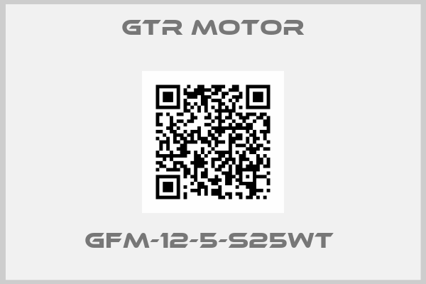GTR MOTOR-GFM-12-5-S25WT 