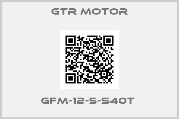 GTR MOTOR-GFM-12-5-S40T 