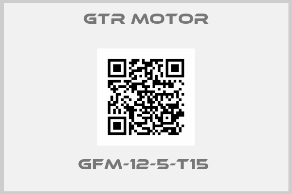 GTR MOTOR-GFM-12-5-T15 