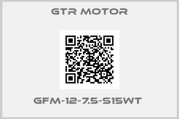 GTR MOTOR-GFM-12-7.5-S15WT 