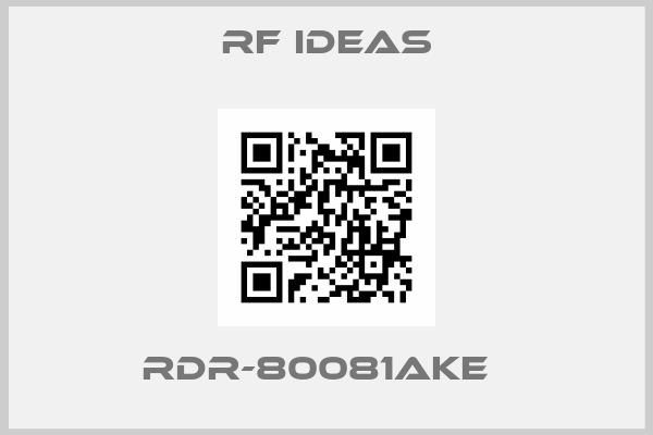 Rf ideas-RDR-80081AKE  