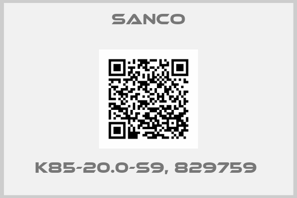 Sanco-K85-20.0-S9, 829759 