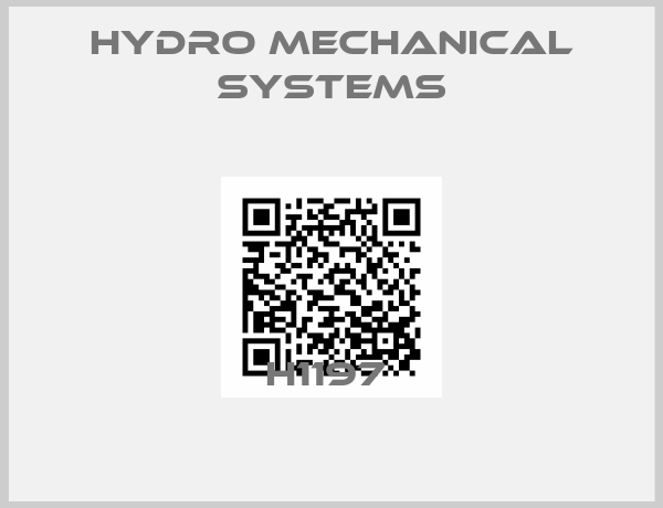 Hydro Mechanıcal Systems-H1197 