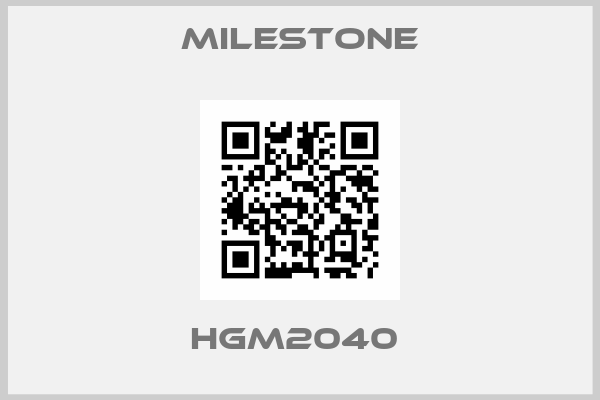 Milestone-HGM2040 