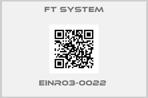 FT SYSTEM-EINR03-0022 