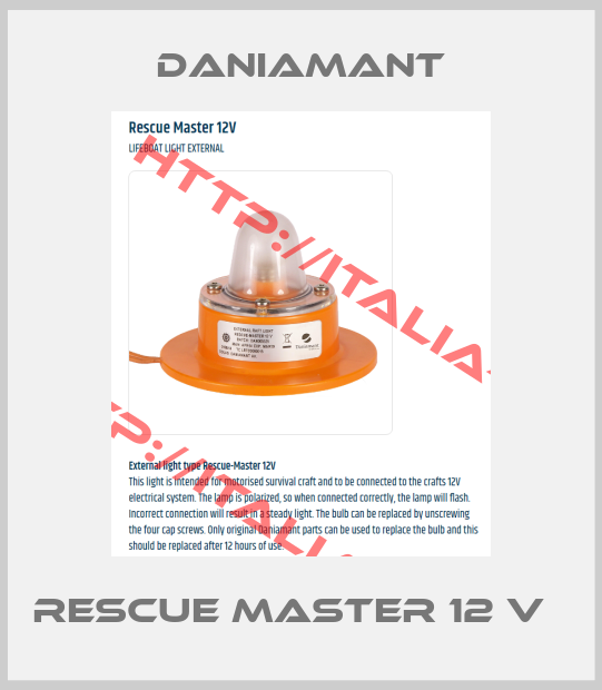 DANIAMANT-Rescue Master 12 V  