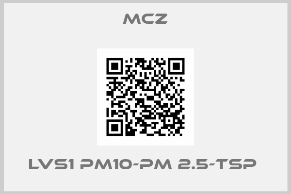 MCZ-LVS1 PM10-PM 2.5-TSP 