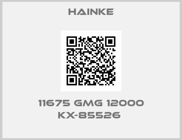 Hainke-11675 GMG 12000 KX-85526 