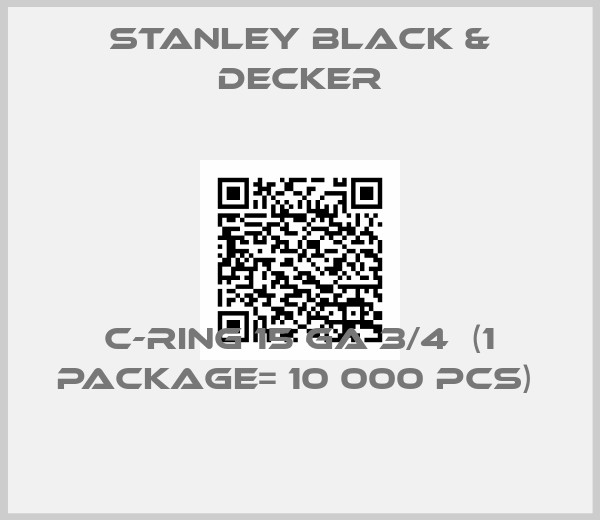 Stanley Black & Decker-C-Ring 15 GA 3/4  (1 package= 10 000 pcs) 