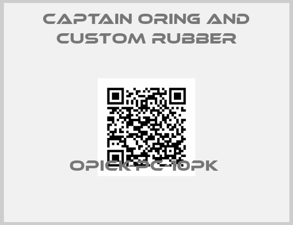Captain Oring And Custom Rubber-OPICK-PC-10pk 