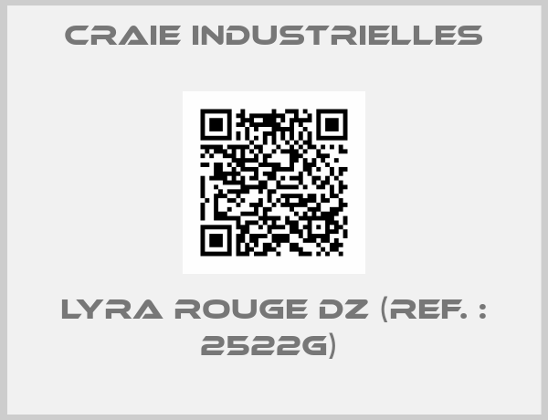 CRAIE INDUSTRIELLES-LYRA ROUGE DZ (REF. : 2522G) 