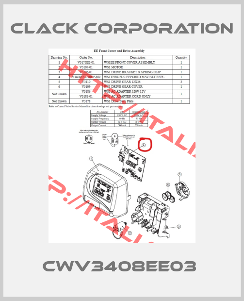 Clack Corporation-CWV3408EE03 