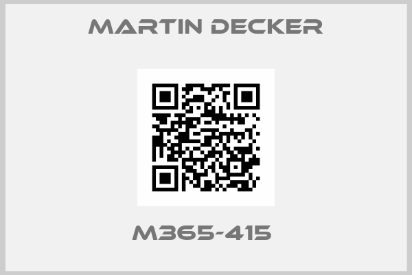 MARTIN DECKER-M365-415 