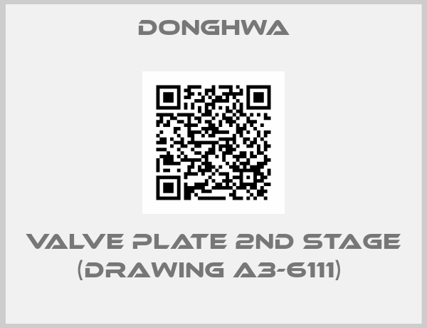 DONGHWA-VALVE PLATE 2ND STAGE (DRAWING A3-6111) 