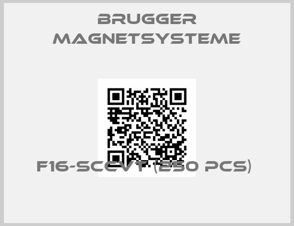 BRUGGER MAGNETSYSTEME-F16-SCCvT (250 pcs) 