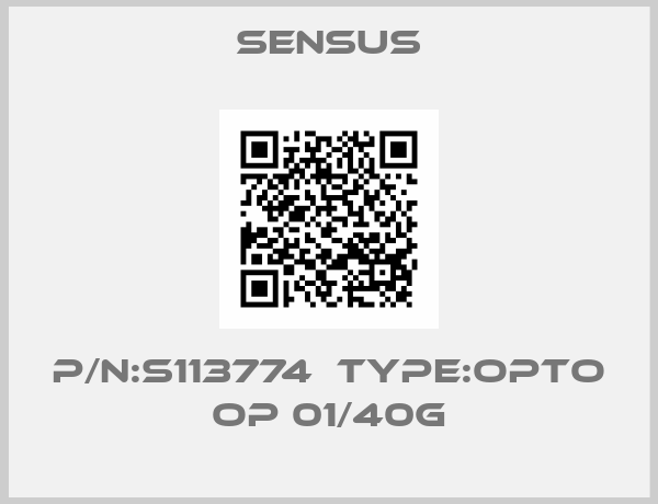 Sensus-P/N:S113774  Type:Opto OP 01/40G
