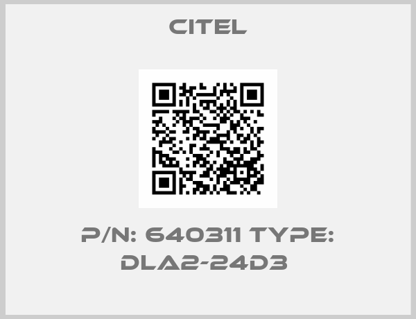 Citel-P/N: 640311 Type: DLA2-24D3 