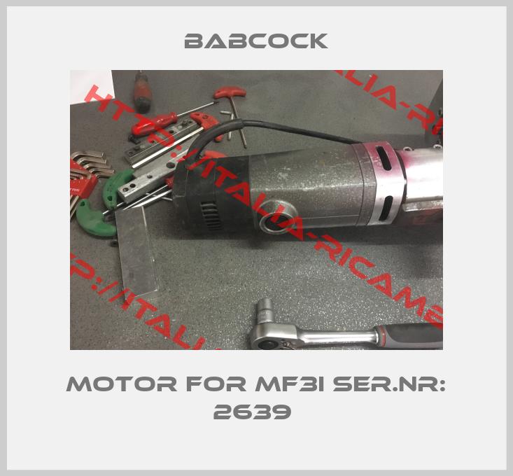 Babcock-Motor for MF3i Ser.Nr: 2639 