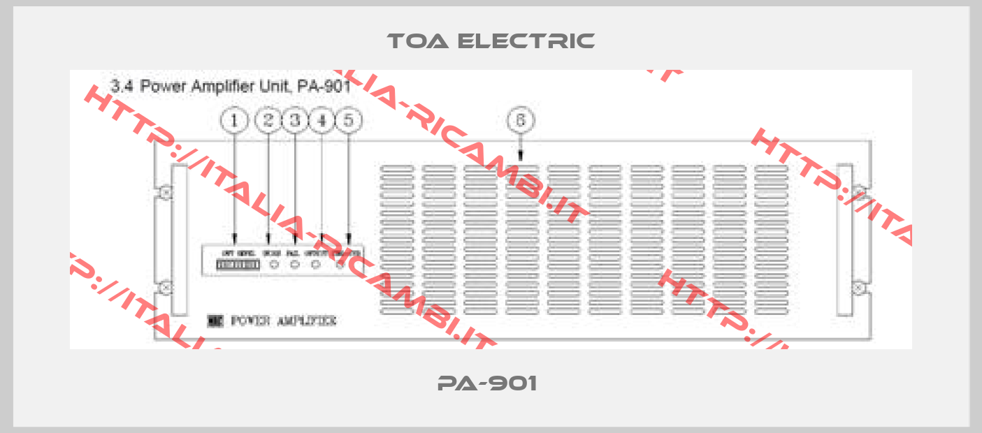TOA ELECTRIC-PA-901 