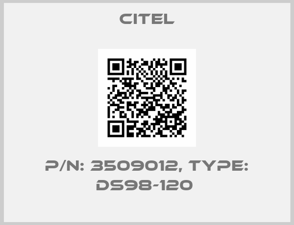 Citel-P/N: 3509012, Type: DS98-120 