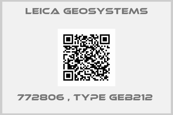 Leica Geosystems-772806 , type GEB212 