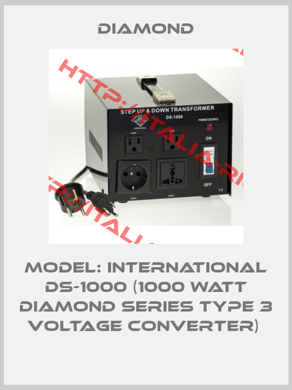 Diamond-Model: International DS-1000 (1000 Watt Diamond Series Type 3 Voltage Converter) 