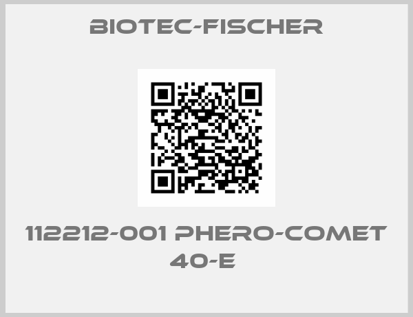 Biotec-fischer-112212-001 PHERO-comet 40-E 