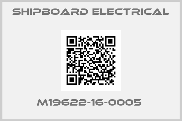 Shipboard Electrical-M19622-16-0005 